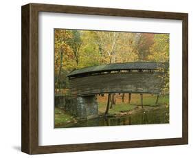 Humpback Covered Bridge, Covington, Virginia, USA-Charles Gurche-Framed Photographic Print