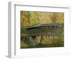 Humpback Covered Bridge, Covington, Virginia, USA-Charles Gurche-Framed Photographic Print