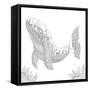 Humpback From The Deep-Pam Varacek-Framed Stretched Canvas