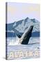 Humpback Whale, Alaska-Lantern Press-Stretched Canvas