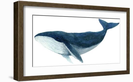 Humpback Whale - Blue-Jeannine Saylor-Framed Art Print