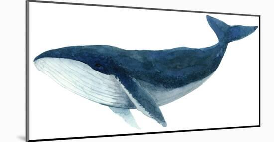 Humpback Whale - Blue-Jeannine Saylor-Mounted Art Print