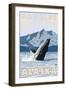 Humpback Whale, Douglas, Alaska-Lantern Press-Framed Art Print