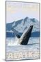 Humpback Whale, Douglas, Alaska-Lantern Press-Mounted Art Print