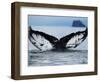 Humpback Whale Tail While Diving in Frederick Sound, Tongass National Forest, Alaska, Usa-Paul Souders-Framed Photographic Print