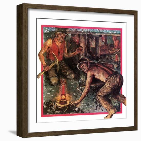 Humphrey Davy's Miner's Lamp-Clive Uptton-Framed Premium Giclee Print