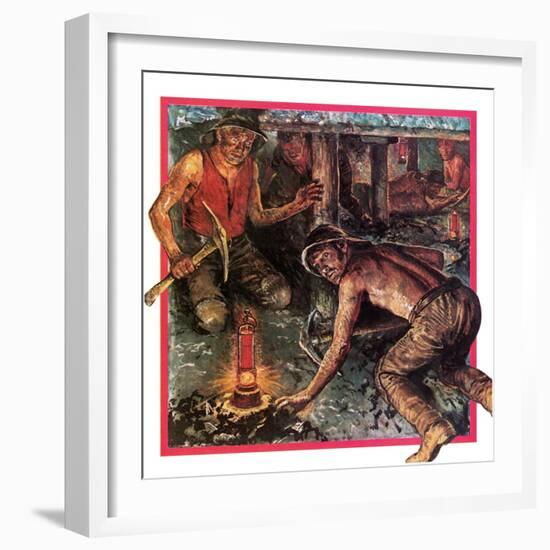Humphrey Davy's Miner's Lamp-Clive Uptton-Framed Premium Giclee Print