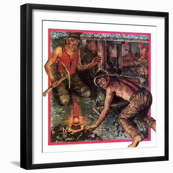 Humphrey Davy's Miner's Lamp-Clive Uptton-Framed Giclee Print