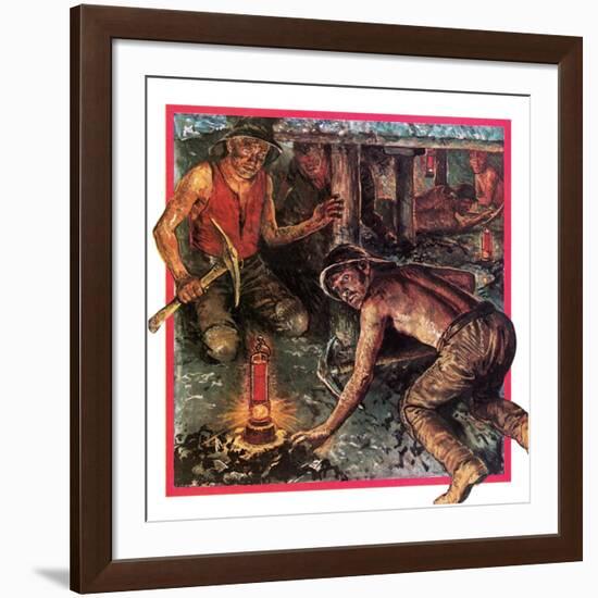 Humphrey Davy's Miner's Lamp-Clive Uptton-Framed Giclee Print