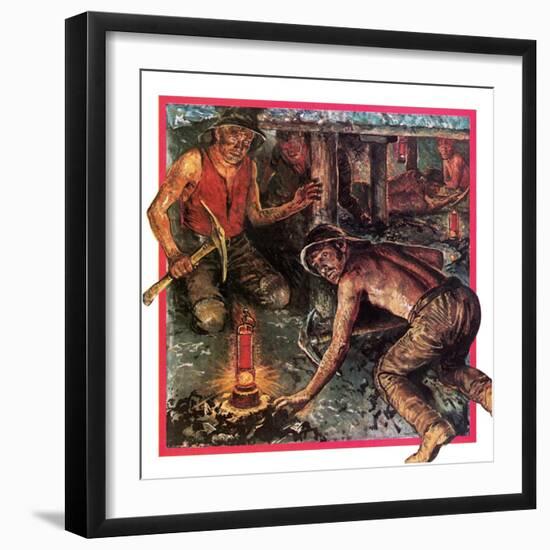 Humphrey Davy's Miner's Lamp-Clive Uptton-Framed Giclee Print