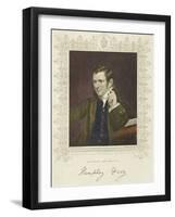 Humphry Davy, British Chemist and Inventor, 1801-Thomson-Framed Giclee Print