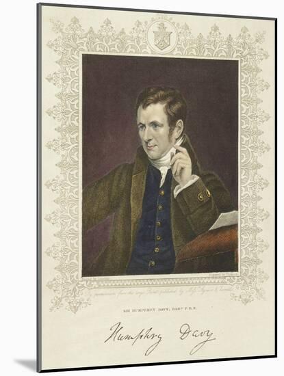 Humphry Davy, British Chemist and Inventor, 1801-Thomson-Mounted Giclee Print