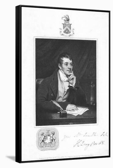 Humphry Davy, English Chemist, 1821-Thomas Phillips-Framed Stretched Canvas