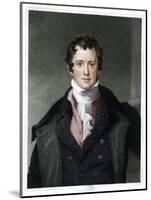 Humphry Davy, English chemist, (1833)-E Scriven-Mounted Giclee Print