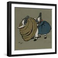 Humpty and Dumpty in Victorian Fancy Dress-Cecil Aldin-Framed Art Print