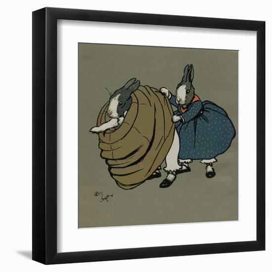 Humpty and Dumpty in Victorian Fancy Dress-Cecil Aldin-Framed Art Print