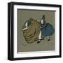 Humpty and Dumpty in Victorian Fancy Dress-Cecil Aldin-Framed Art Print