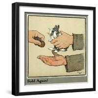 Humpty and Dumpty the Rabbits are Sold-Cecil Aldin-Framed Art Print