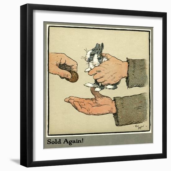 Humpty and Dumpty the Rabbits are Sold-Cecil Aldin-Framed Art Print