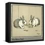 Humpty and Dumpty the Rabbits Eating a Cabbage-Cecil Aldin-Framed Stretched Canvas