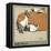 Humpty and Dumpty the Rabbits Meet a Dog-Cecil Aldin-Framed Stretched Canvas