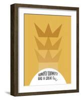 Humpty Dumpty Minimalism-null-Framed Art Print