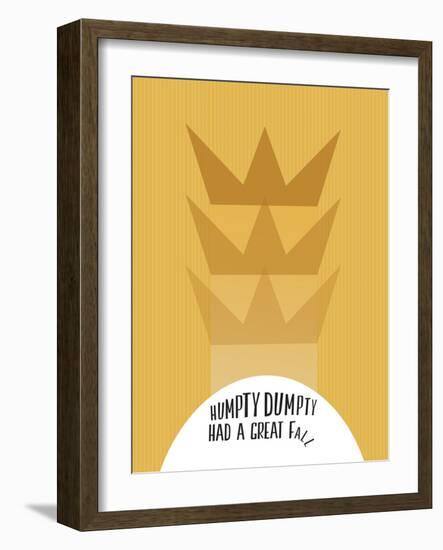 Humpty Dumpty Minimalism-null-Framed Art Print