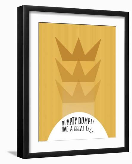 Humpty Dumpty Minimalism-null-Framed Art Print