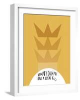 Humpty Dumpty Minimalism-null-Framed Art Print