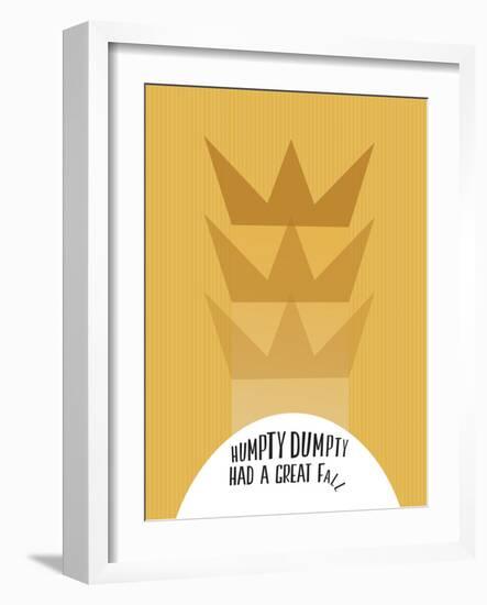 Humpty Dumpty Minimalism-null-Framed Art Print