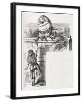 Humpty-Dumpty on the wall-John Tenniel-Framed Giclee Print