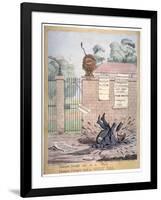 Humpty Dumpty Sat on a Wall..., 1821-Richard Dighton-Framed Giclee Print