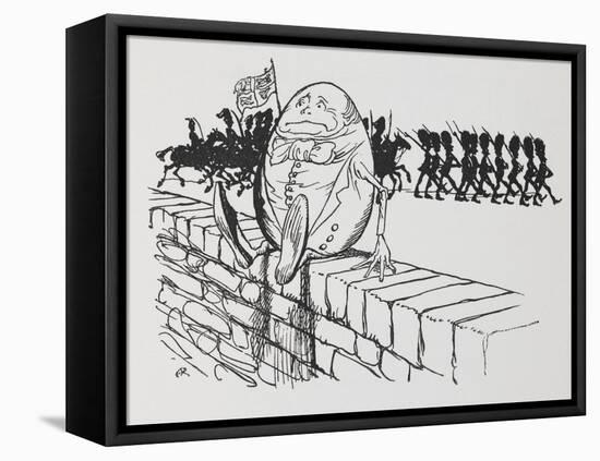 Humpty Dumpty Sat On a Wall-Arthur Rackham-Framed Stretched Canvas