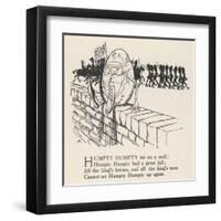 Humpty Dumpty-Arthur Rackham-Framed Art Print