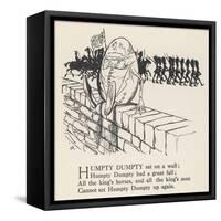 Humpty Dumpty-Arthur Rackham-Framed Stretched Canvas