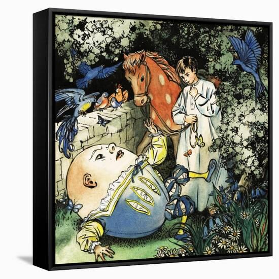 Humpty Dumpty-Barbara C. Freeman-Framed Stretched Canvas