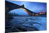 Hunchbacked Devil Bridge in Bobbio, Trebbia Valley, Piacenza, Emilia Romagna, Italy-ClickAlps-Mounted Photographic Print