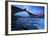 Hunchbacked Devil Bridge in Bobbio, Trebbia Valley, Piacenza, Emilia Romagna, Italy-ClickAlps-Framed Photographic Print