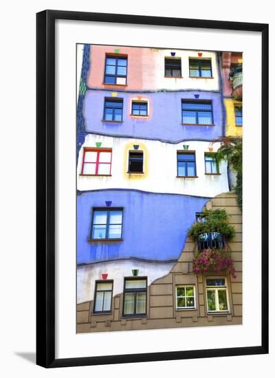 Hundertwasser Haus, Vienna, Austria, Europe-Neil Farrin-Framed Photographic Print
