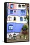 Hundertwasser Haus, Vienna, Austria, Europe-Neil Farrin-Framed Stretched Canvas