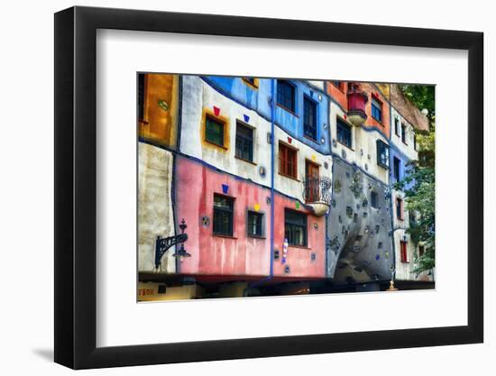 Hundertwasser House, Vienna, Austria-George Oze-Framed Photographic Print