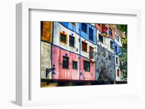 Hundertwasser House, Vienna, Austria-George Oze-Framed Photographic Print