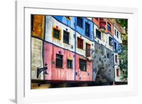 Hundertwasser House, Vienna, Austria-George Oze-Framed Photographic Print