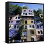 Hundertwasserhaus (Antitraditional Architecture), Vienna, Austria, Europe-Stuart Black-Framed Stretched Canvas