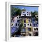 Hundertwasserhaus (Antitraditional Architecture), Vienna, Austria, Europe-Stuart Black-Framed Photographic Print