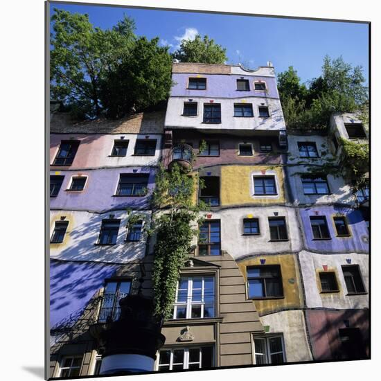 Hundertwasserhaus (Antitraditional Architecture), Vienna, Austria, Europe-Stuart Black-Mounted Photographic Print