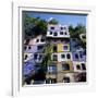 Hundertwasserhaus (Antitraditional Architecture), Vienna, Austria, Europe-Stuart Black-Framed Photographic Print