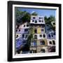 Hundertwasserhaus (Antitraditional Architecture), Vienna, Austria, Europe-Stuart Black-Framed Photographic Print