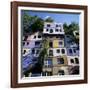 Hundertwasserhaus (Antitraditional Architecture), Vienna, Austria, Europe-Stuart Black-Framed Photographic Print