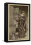 Hunding's Draught-Arthur Rackham-Framed Stretched Canvas